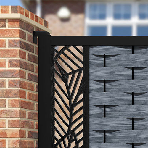 Ripple Habitat Straight Top Driveway Gate - Anthracite - End Screen