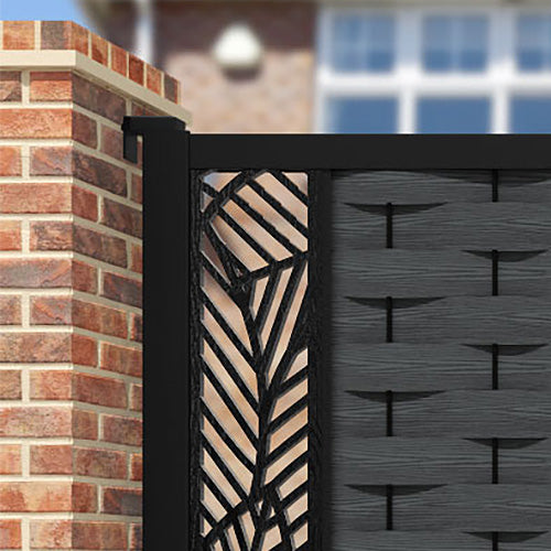Ripple Habitat Straight Top Driveway Gate - Dark Grey - End Screen