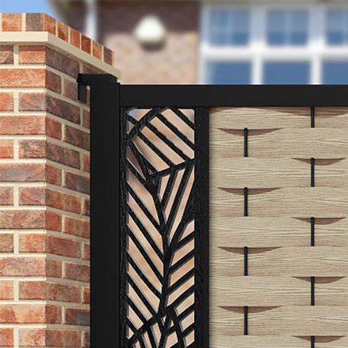 Ripple Habitat Straight Top Driveway Gate - Light Oak- End Screen