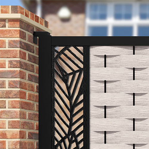 Ripple Habitat Straight Top Driveway Gate - Mid Stone - End Screen