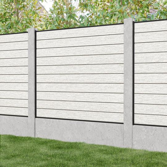 Fusion Fence Panel - Light Stone - for existing concrete posts