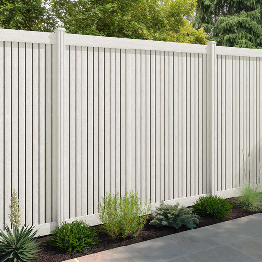 Virtis Fence Panel - Light Stone - with our composite posts