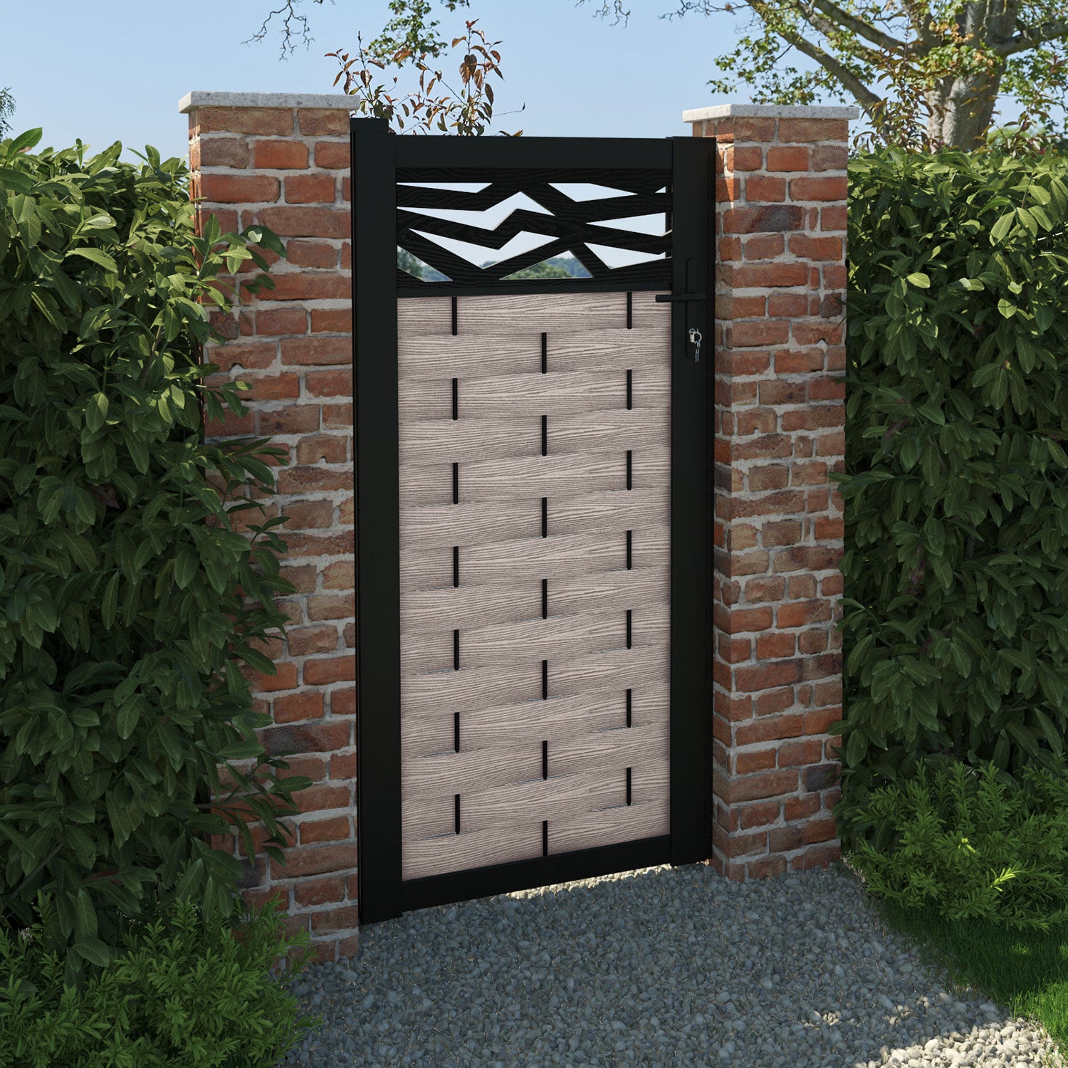 Hudson Zenith Pedestrian Gate - Mid Stone – Charles & Ivy
