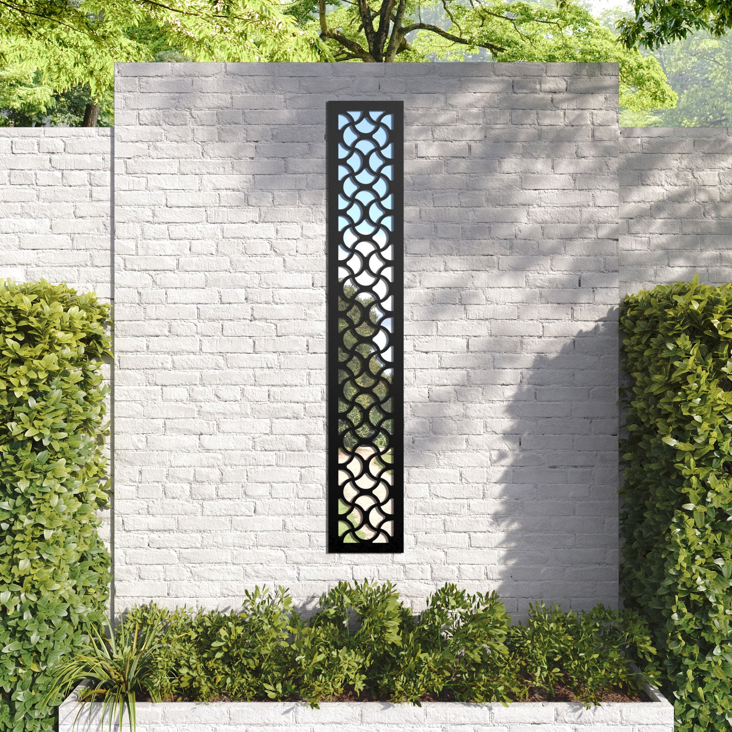 Vida outdoor decorative mirrored panel
