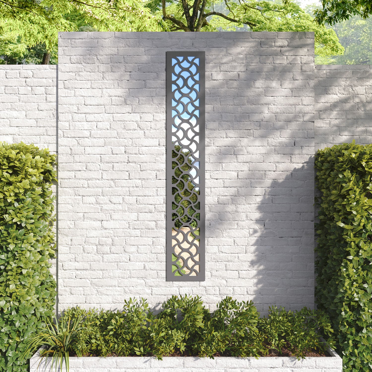 Vida outdoor decorative mirrored panel