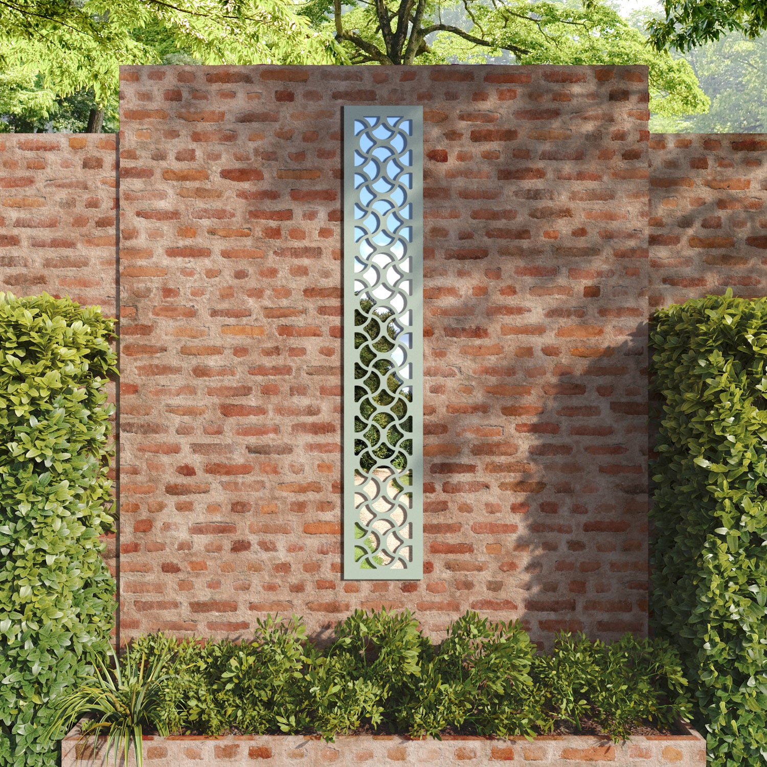 Vida outdoor decorative mirrored panel