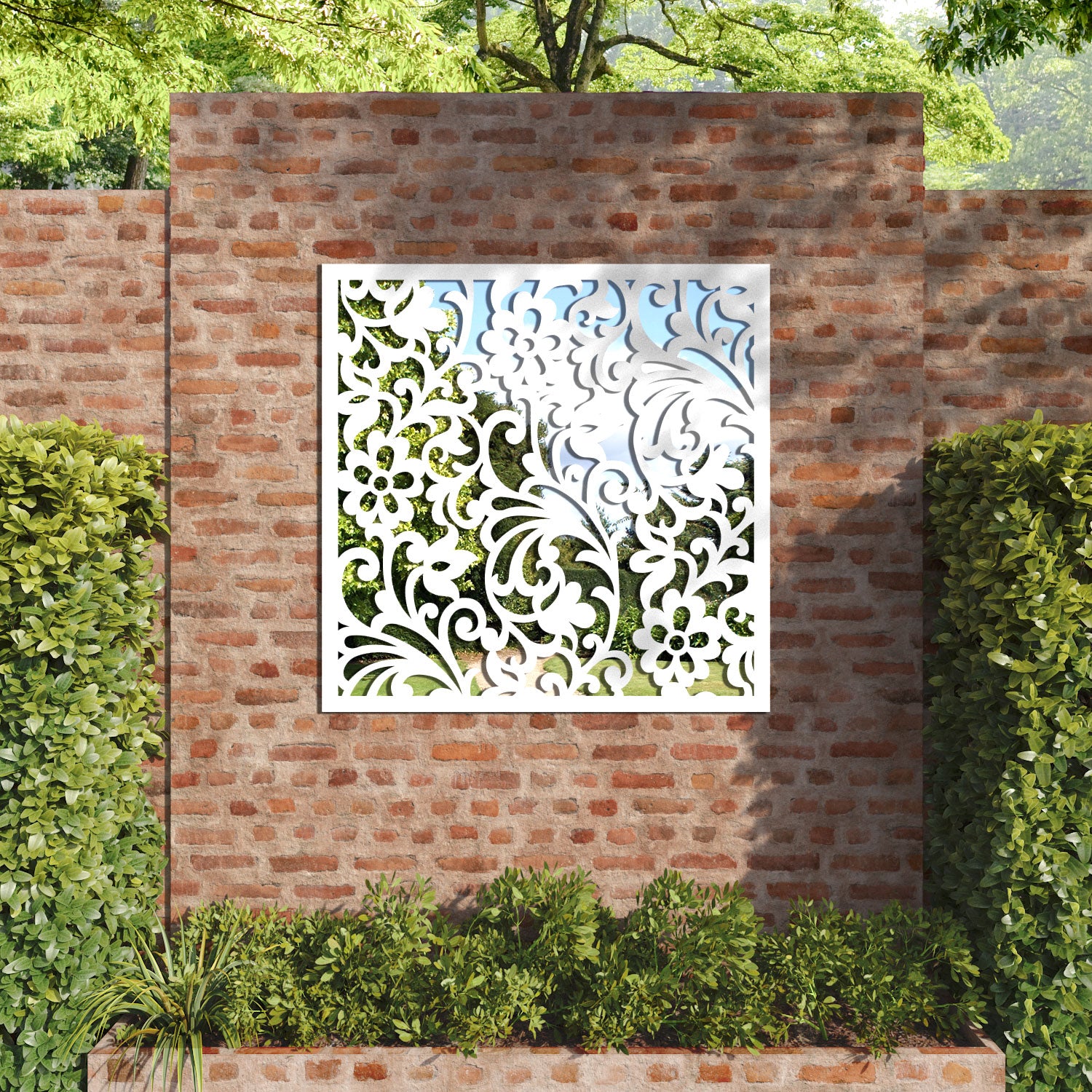 Eden outdoor decorative mirrored panel