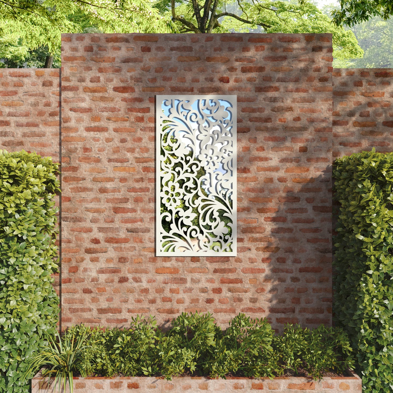 Eden outdoor decorative mirrored panel