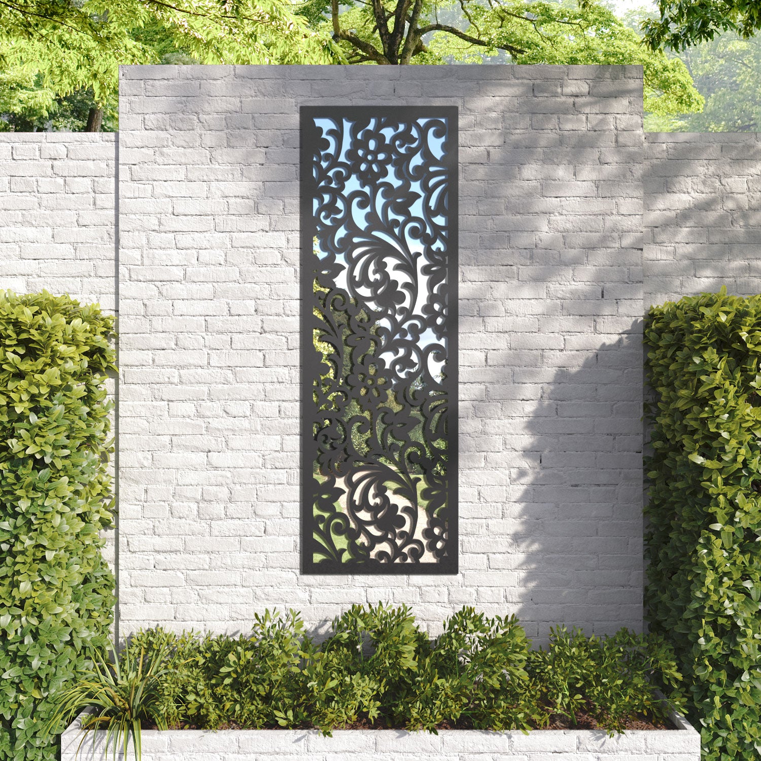 Eden outdoor decorative mirrored panel