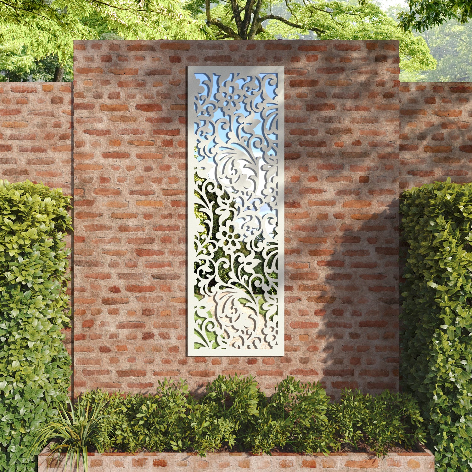 Eden outdoor decorative mirrored panel