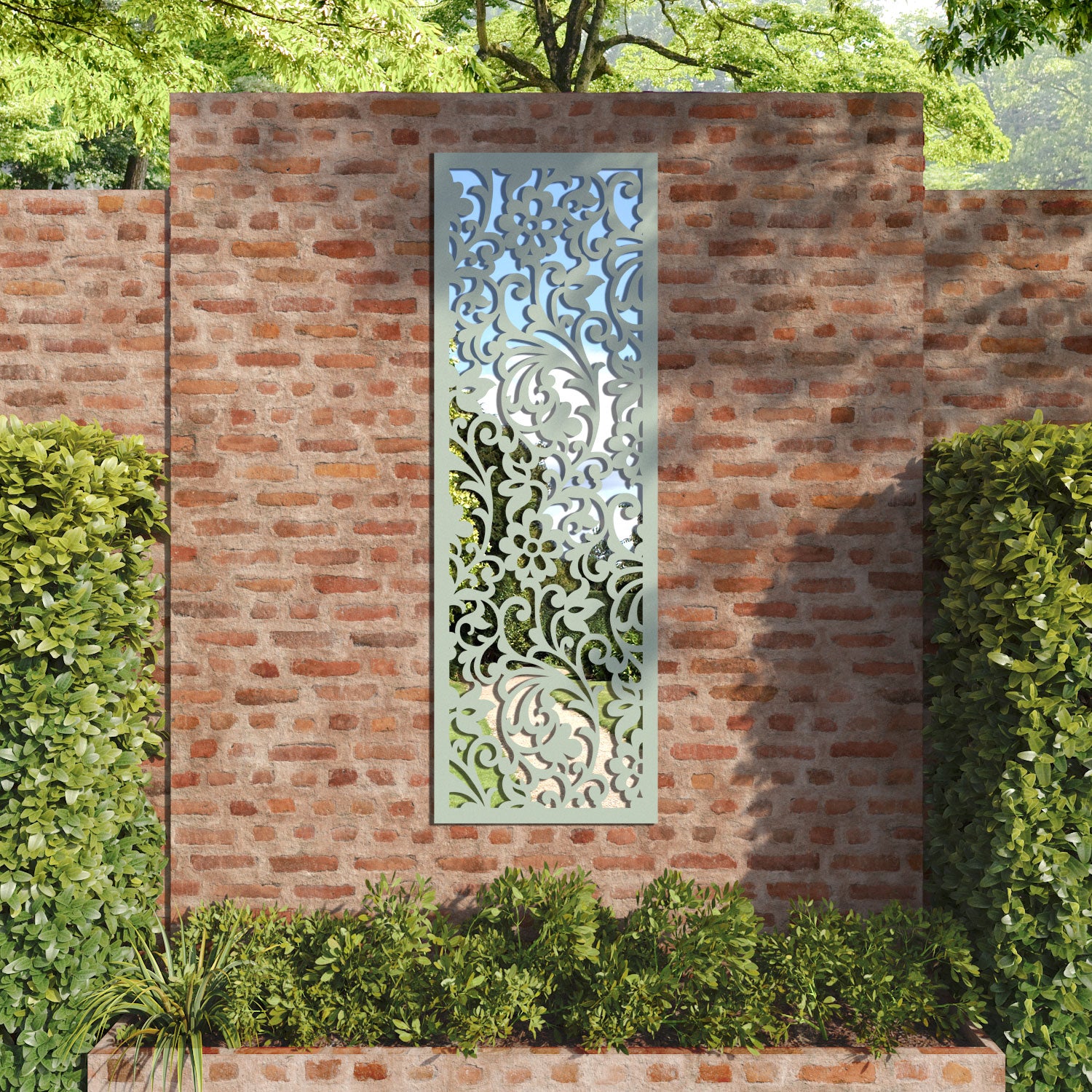 Eden outdoor decorative mirrored panel