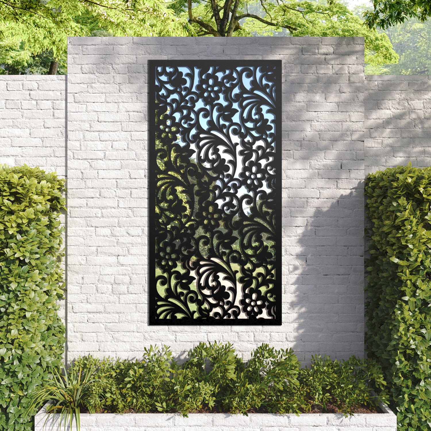 Eden outdoor decorative mirrored panel