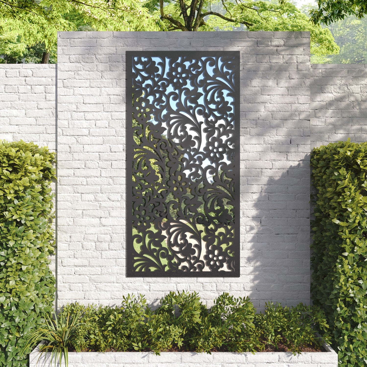 Eden outdoor decorative mirrored panel