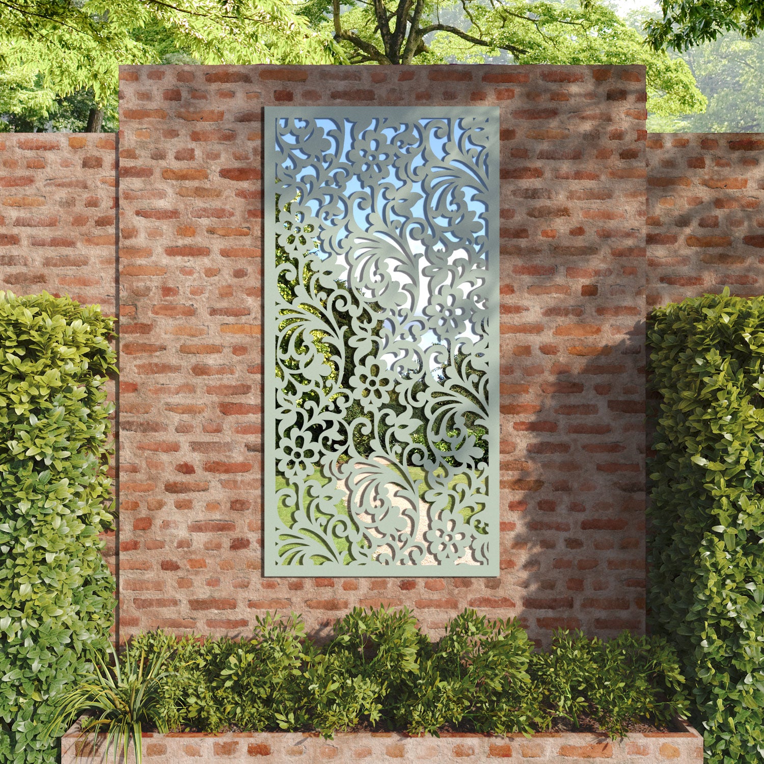 Eden outdoor decorative mirrored panel