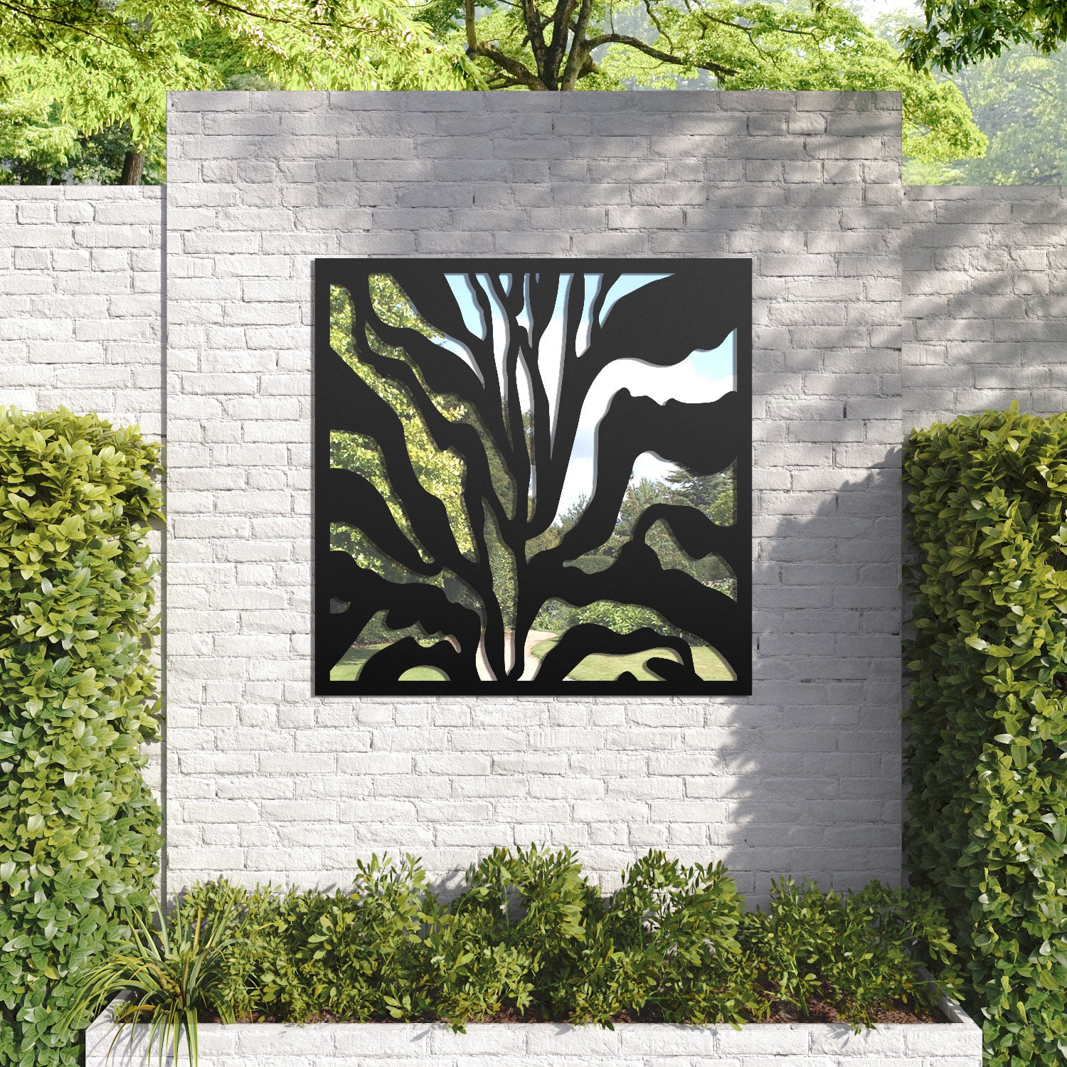 Malawi outdoor decorative mirrored panel