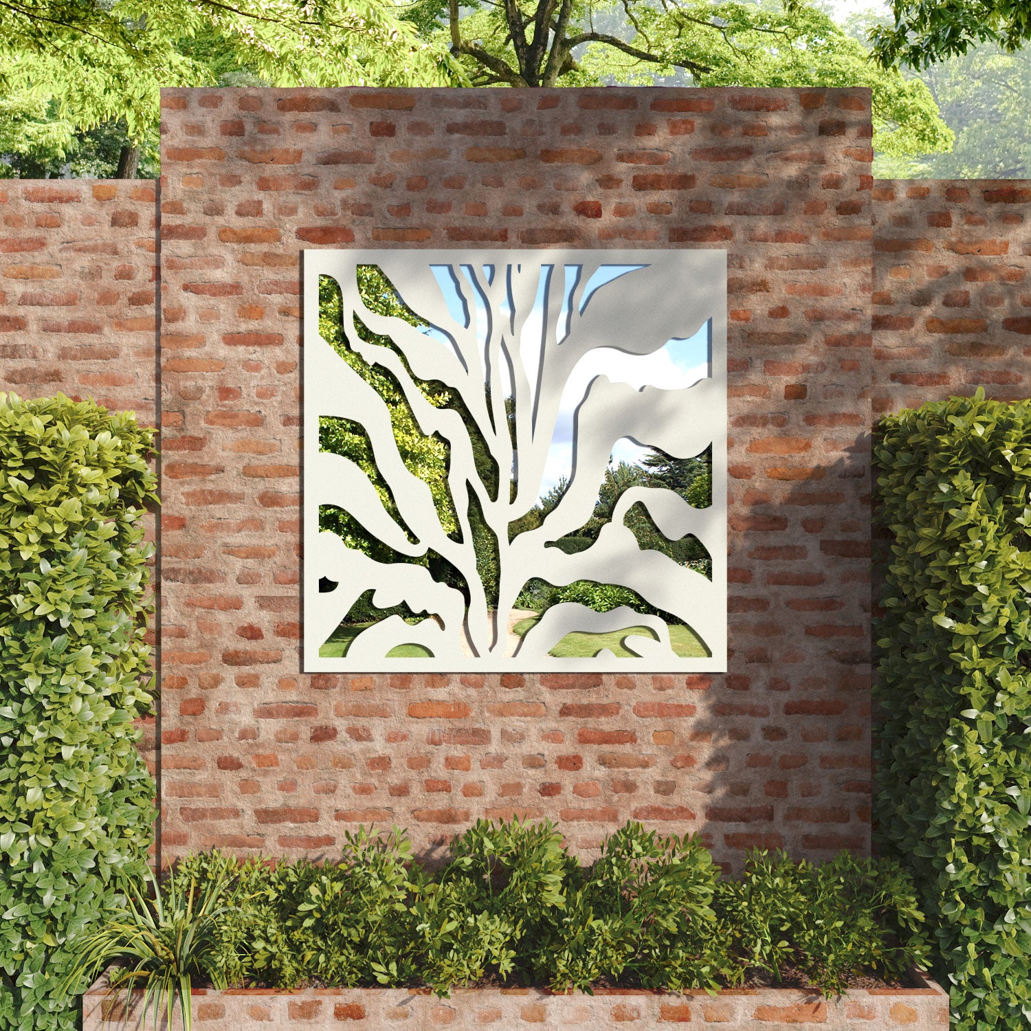 Malawi outdoor decorative mirrored panel