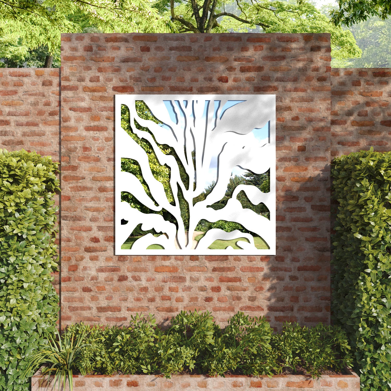 Malawi outdoor decorative mirrored panel