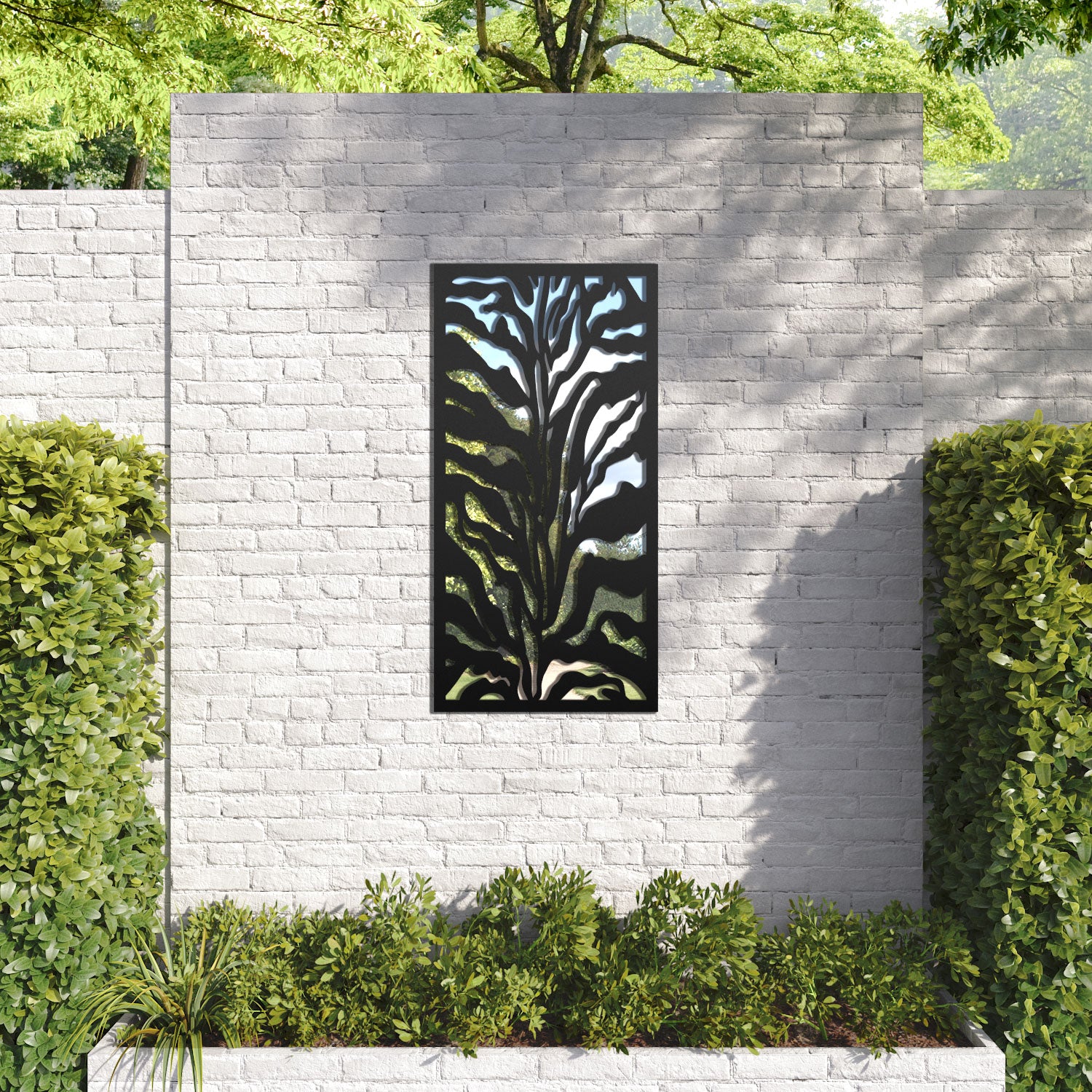 Malawi outdoor decorative mirrored panel
