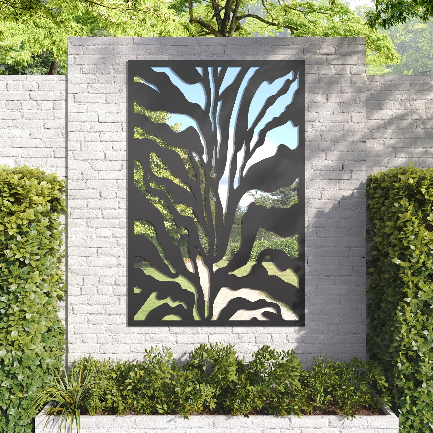 Malawi outdoor decorative mirrored panel
