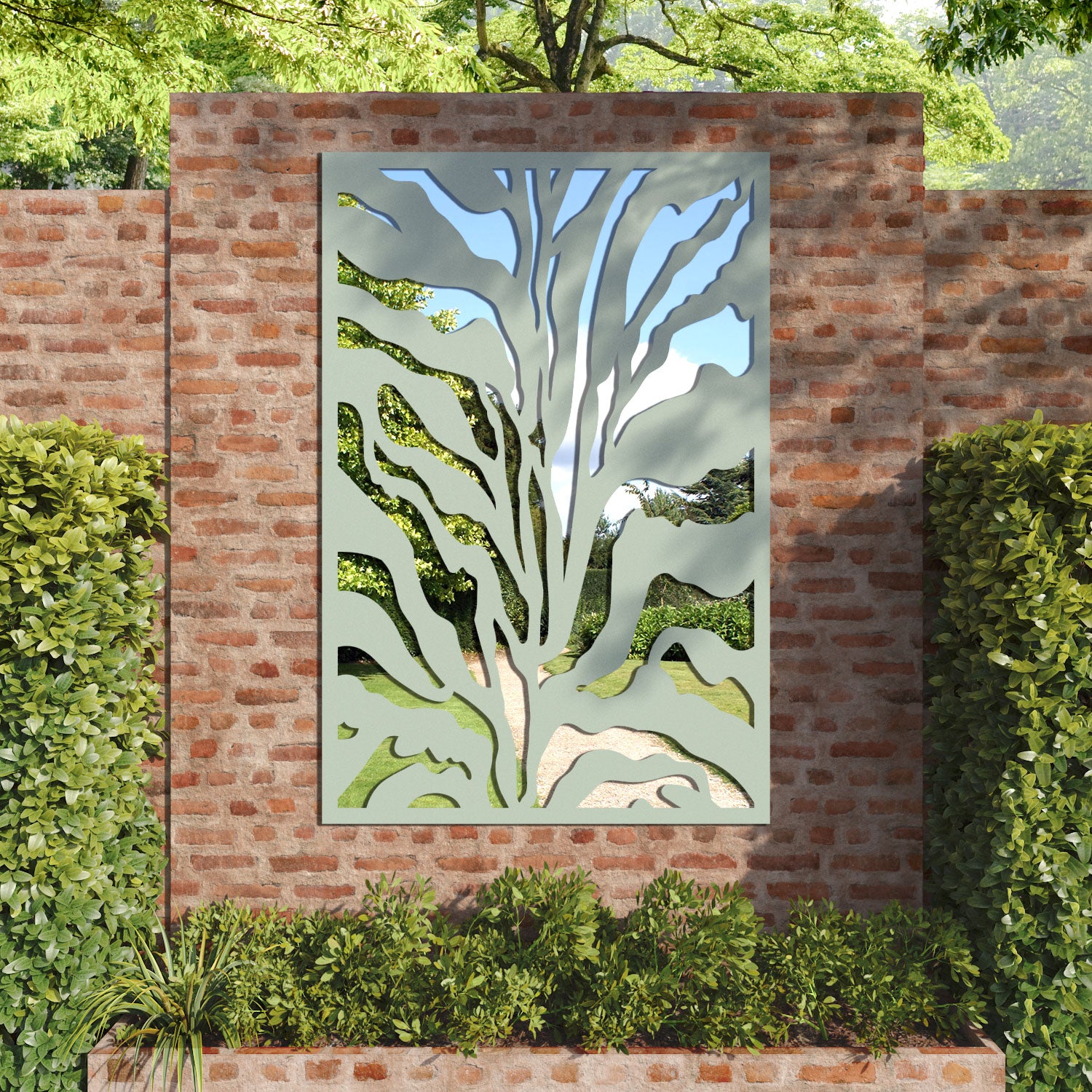 Malawi outdoor decorative mirrored panel