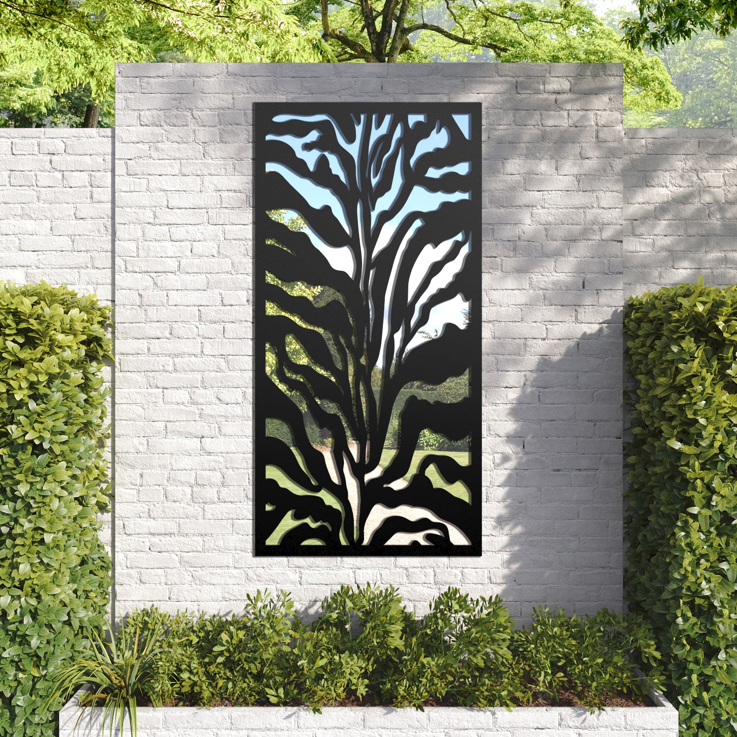 Malawi outdoor decorative mirrored panel