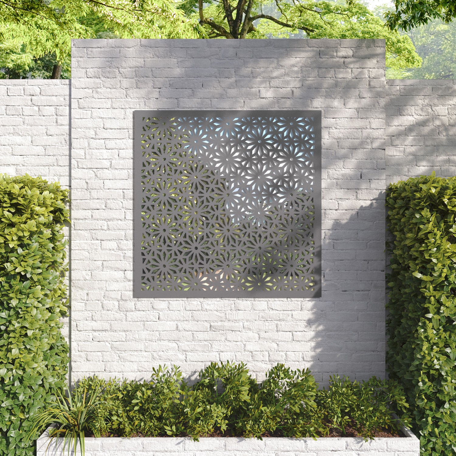 Narwa outdoor decorative mirrored panel