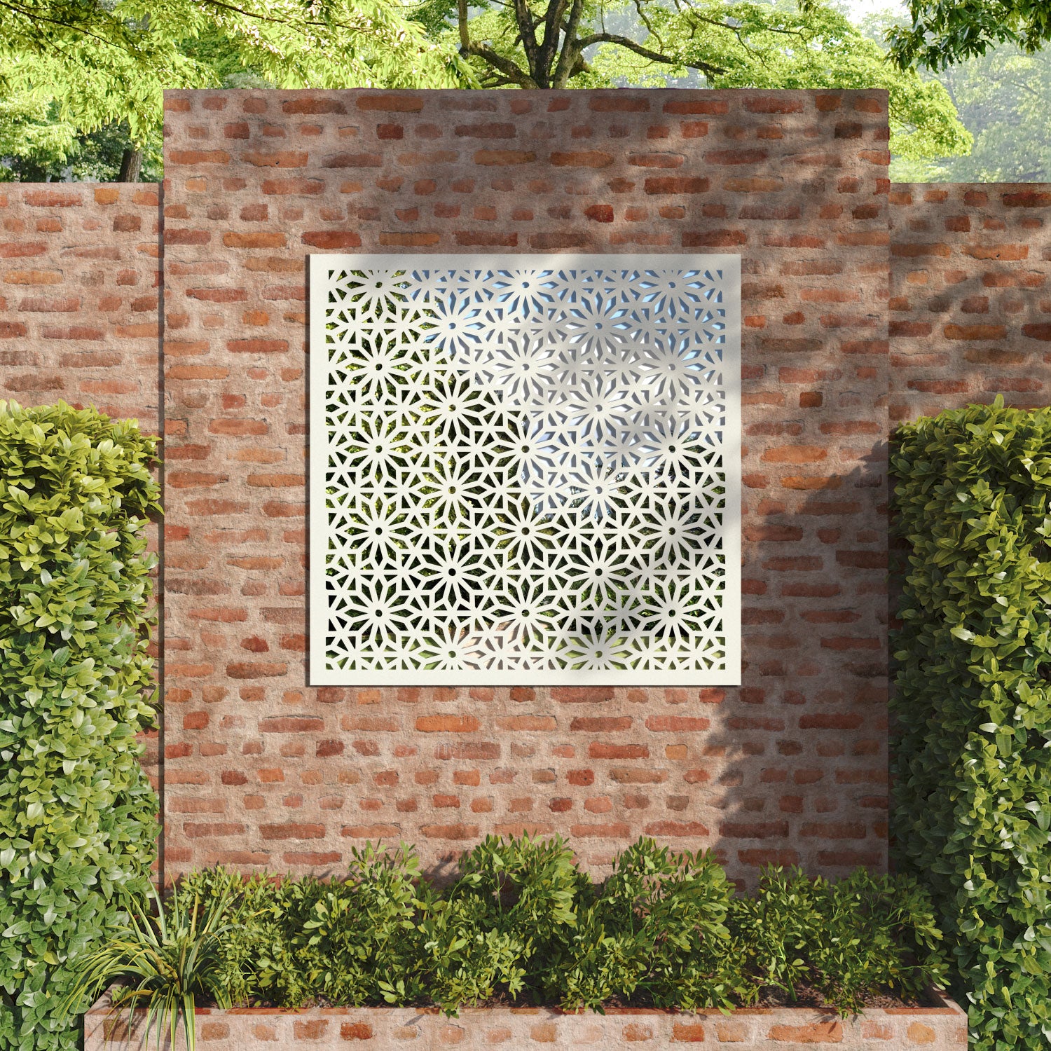 Narwa outdoor decorative mirrored panel