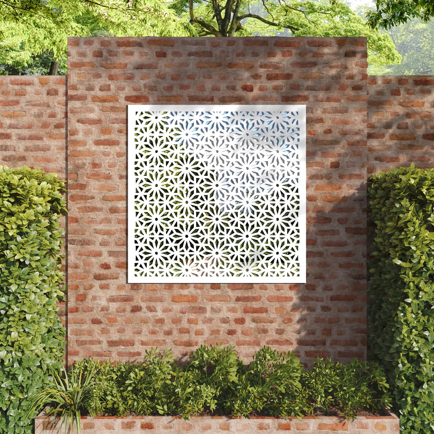 Narwa outdoor decorative mirrored panel