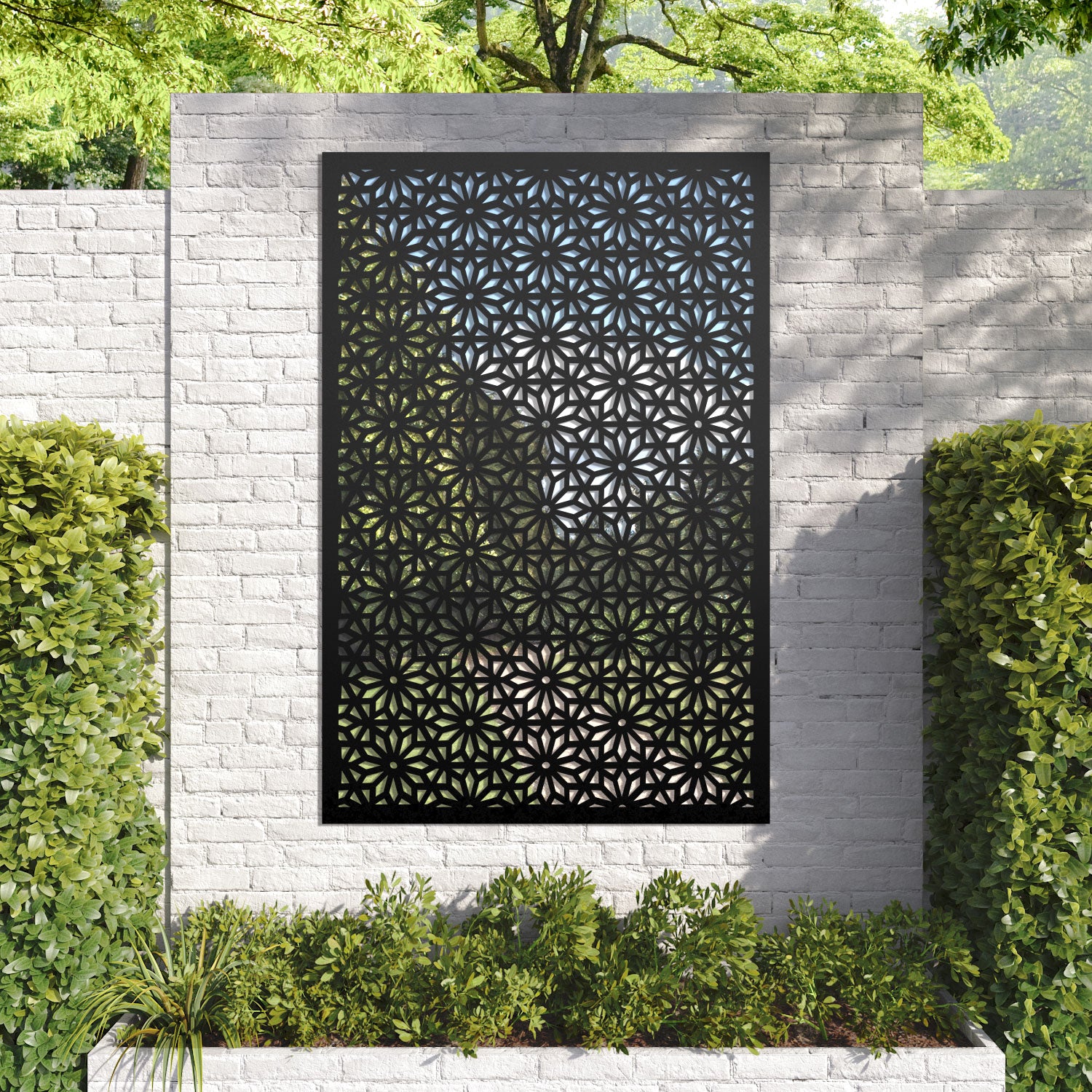 Narwa outdoor decorative mirrored panel