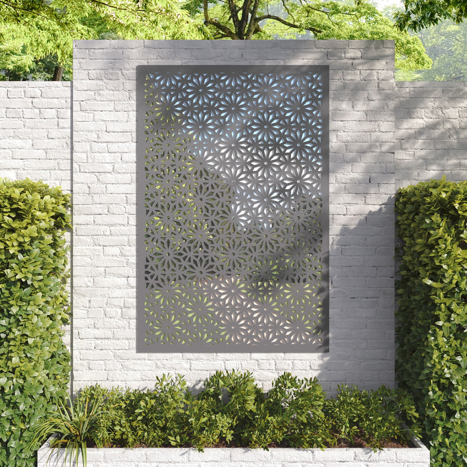 Narwa outdoor decorative mirrored panel