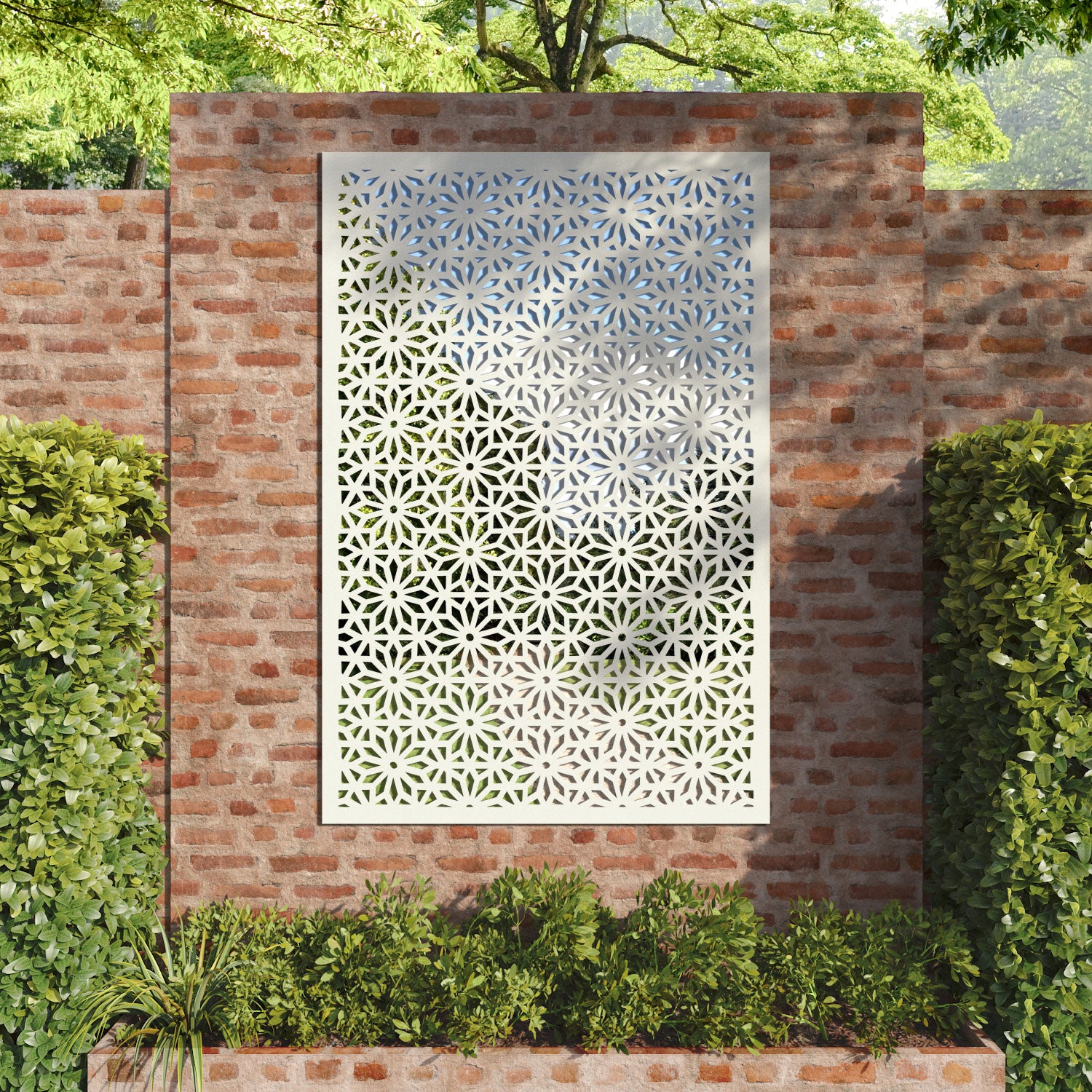 Narwa outdoor decorative mirrored panel