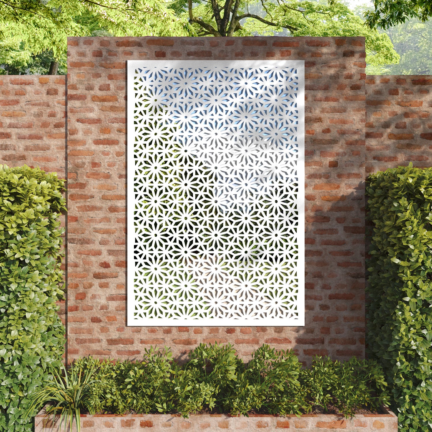 Narwa outdoor decorative mirrored panel