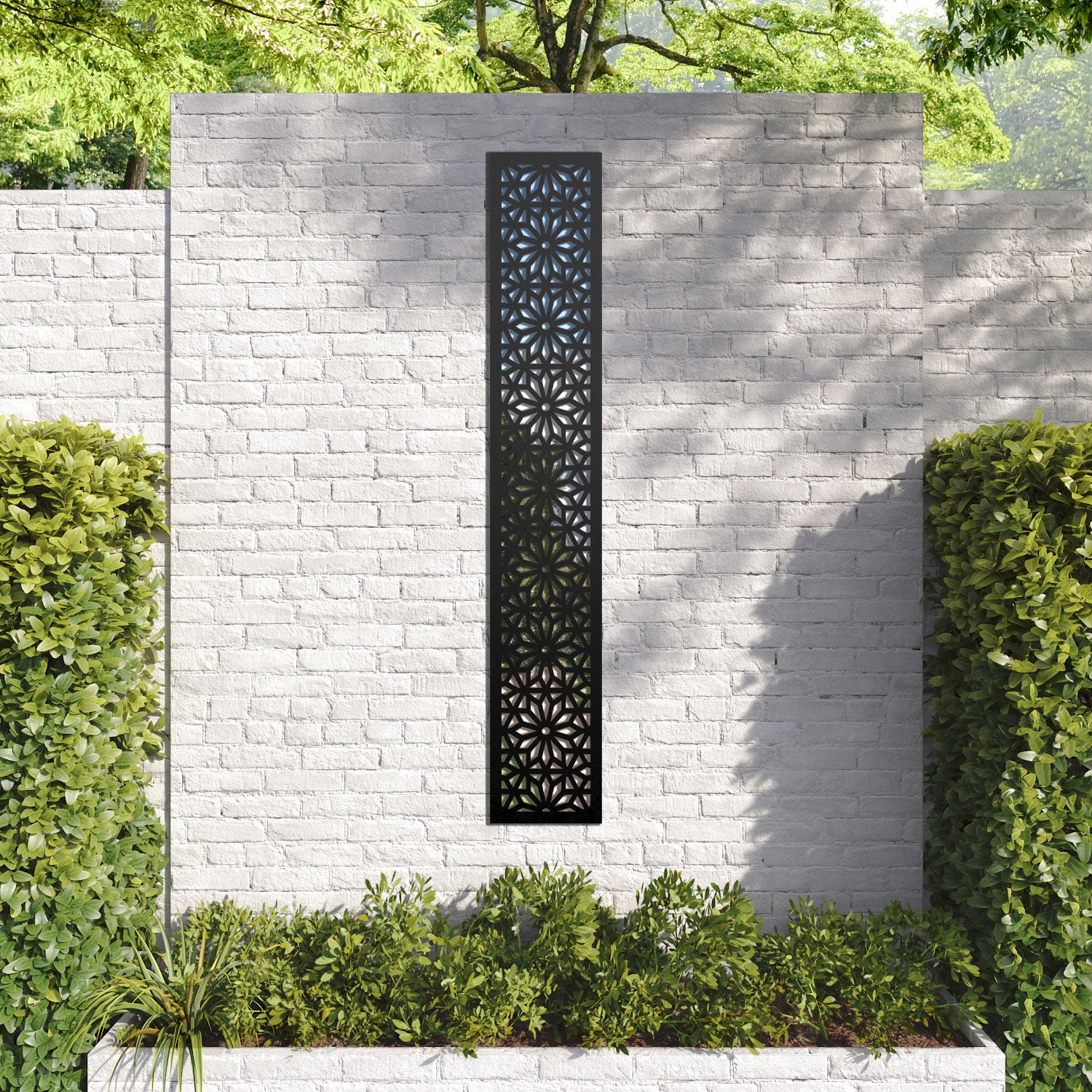 Narwa outdoor decorative mirrored panel