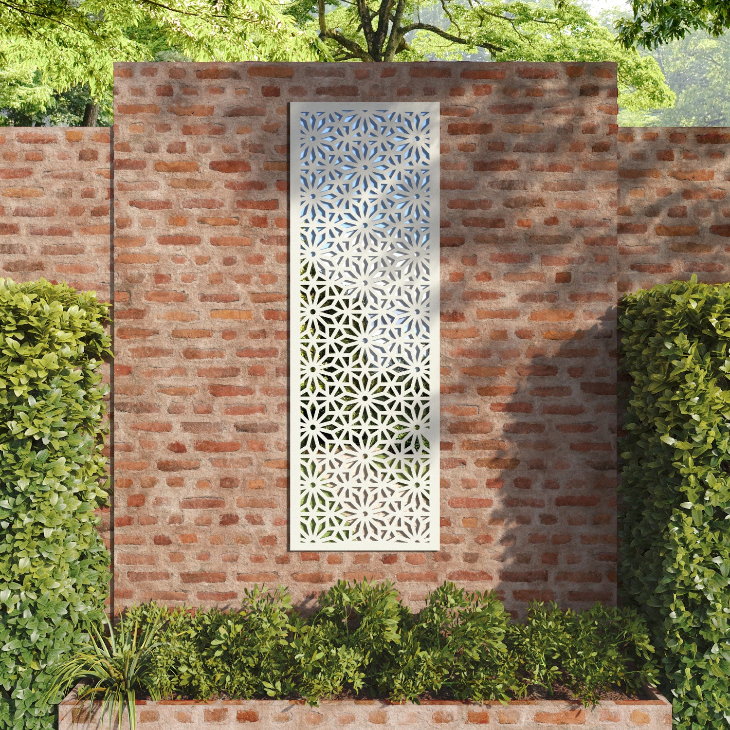 Narwa outdoor decorative mirrored panel