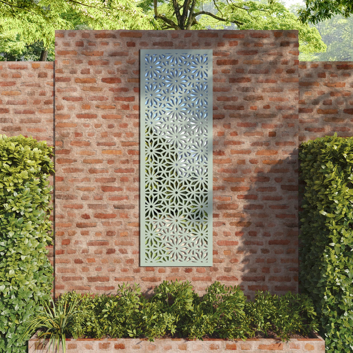 Narwa outdoor decorative mirrored panel
