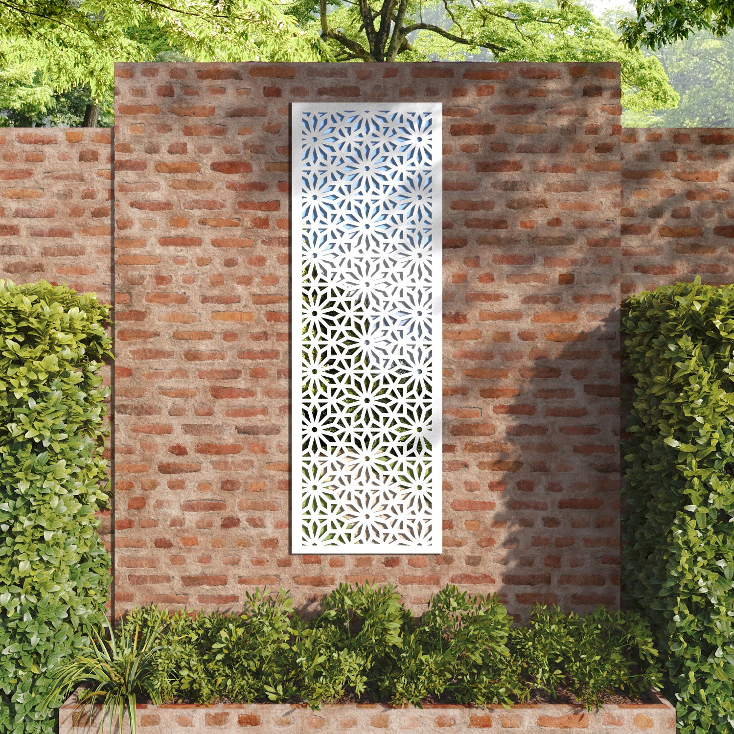 Narwa outdoor decorative mirrored panel