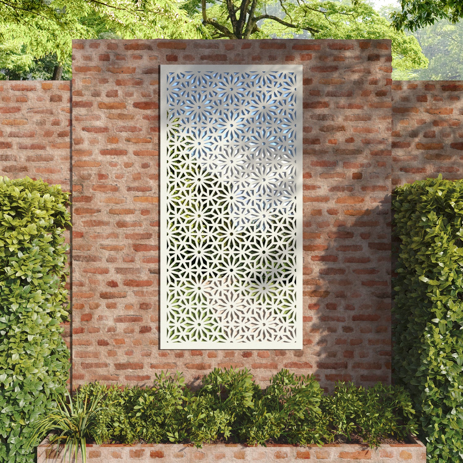 Narwa outdoor decorative mirrored panel