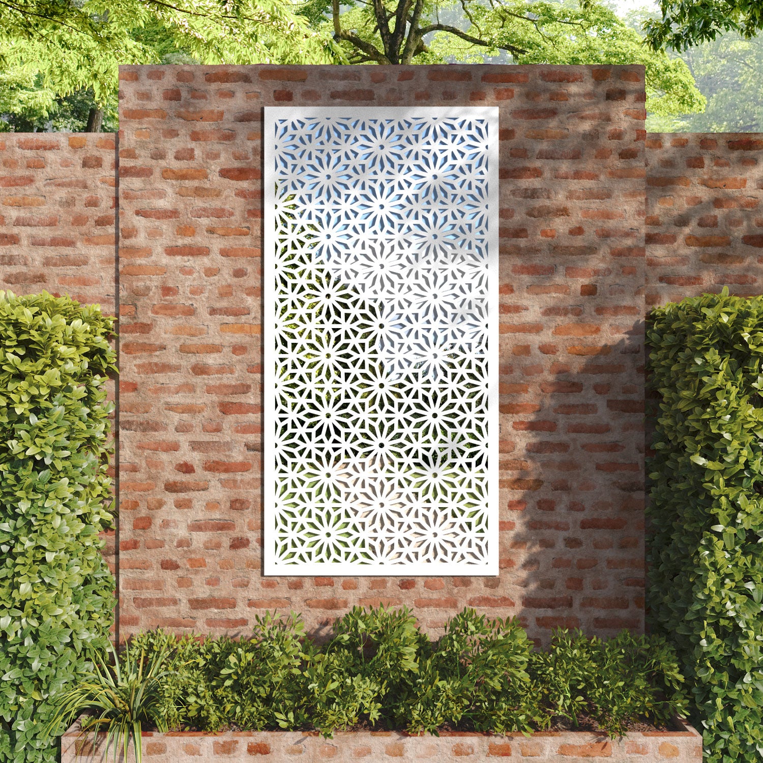 Narwa outdoor decorative mirrored panel