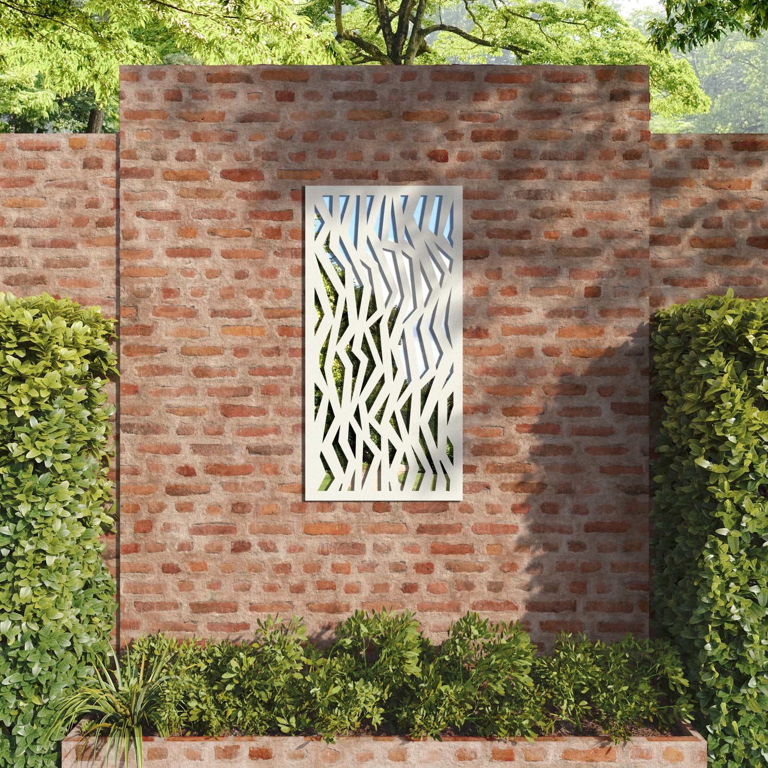 Zenith outdoor decorative mirrored panel