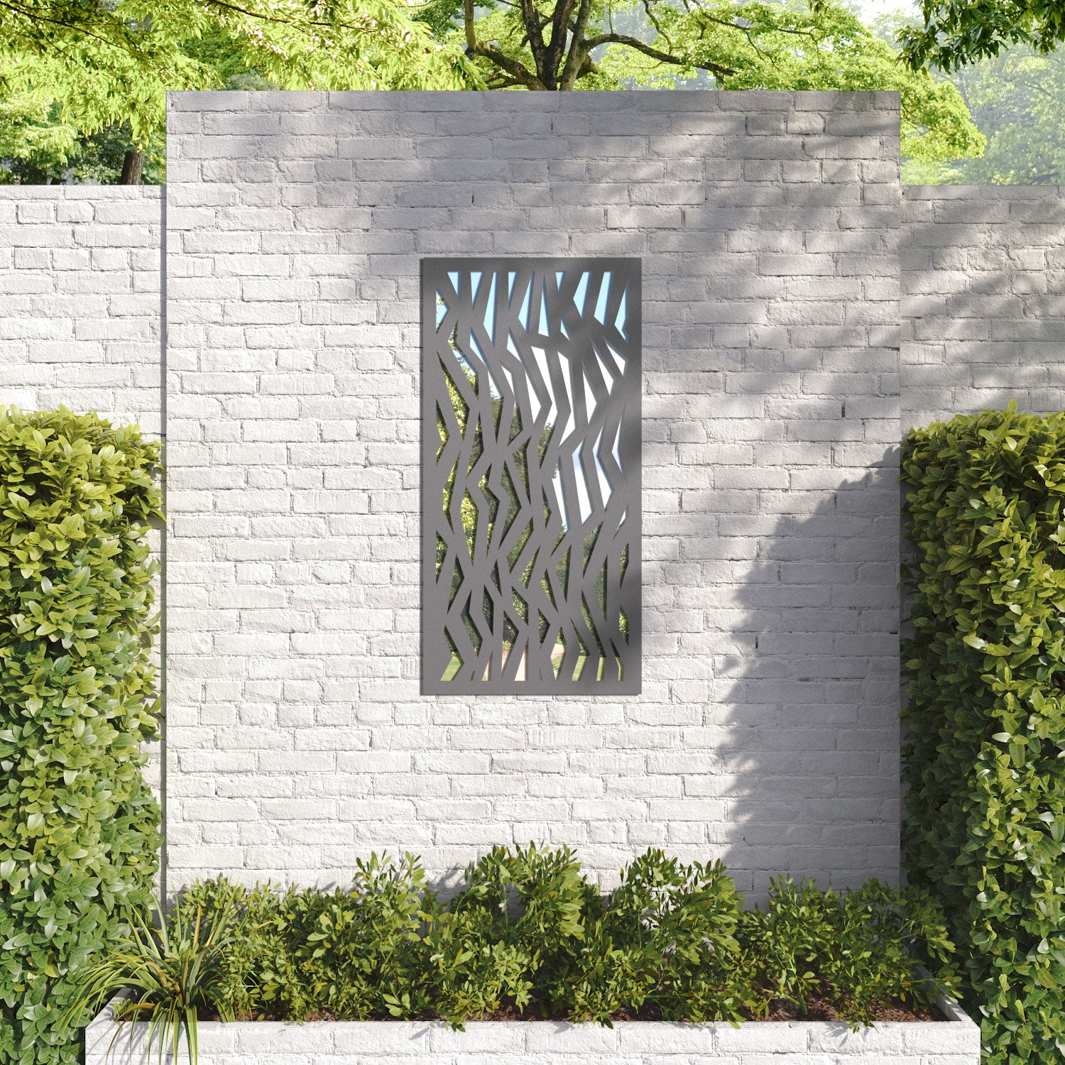 Zenith outdoor decorative mirrored panel
