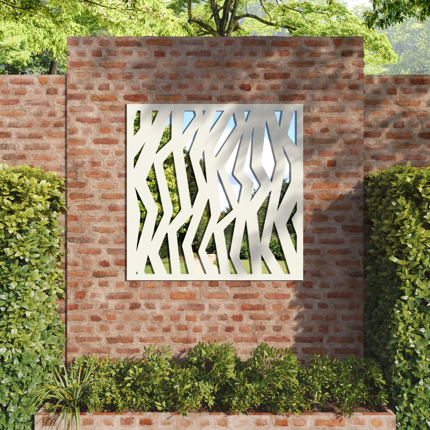 Zenith outdoor decorative mirrored panel