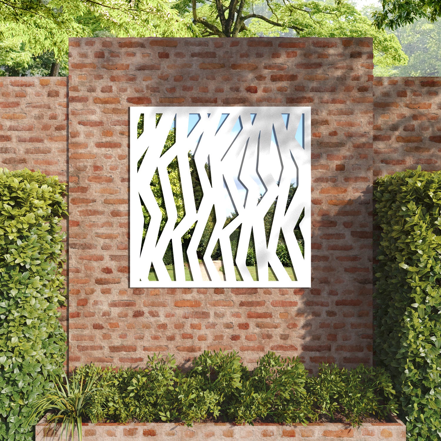 Zenith outdoor decorative mirrored panel