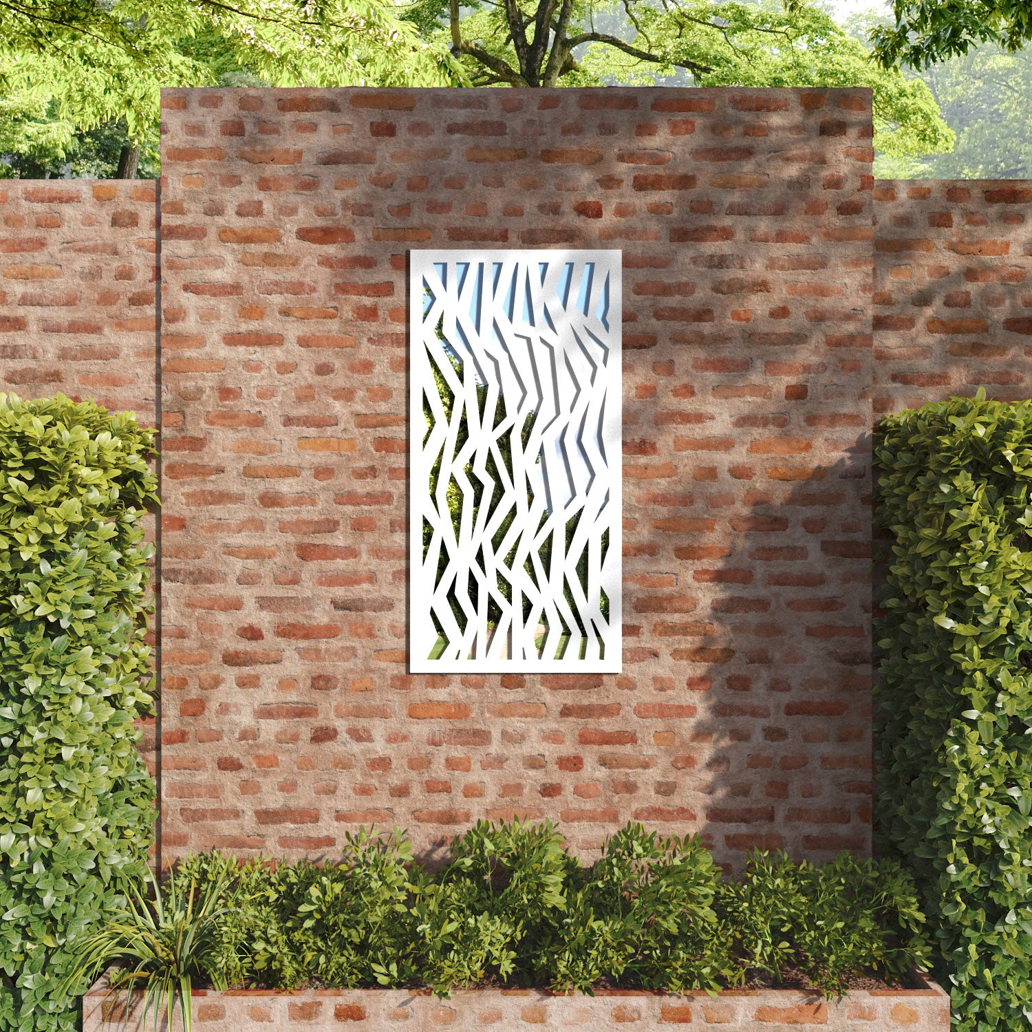 Zenith outdoor decorative mirrored panel