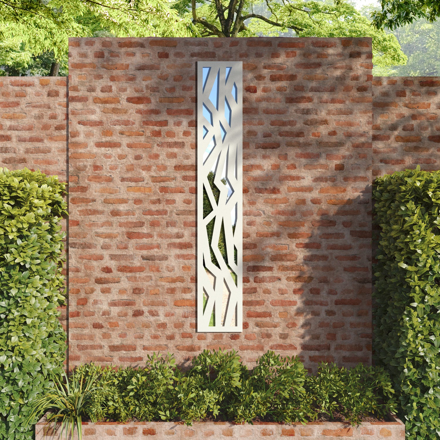 Zenith outdoor decorative mirrored panel