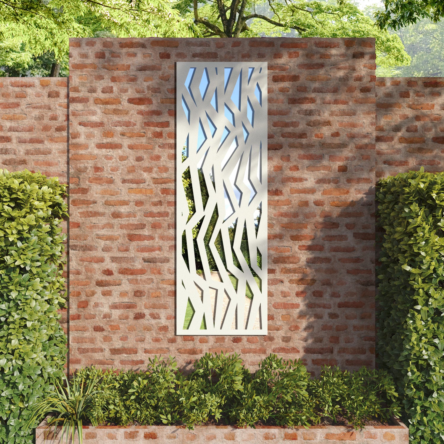 Zenith outdoor decorative mirrored panel