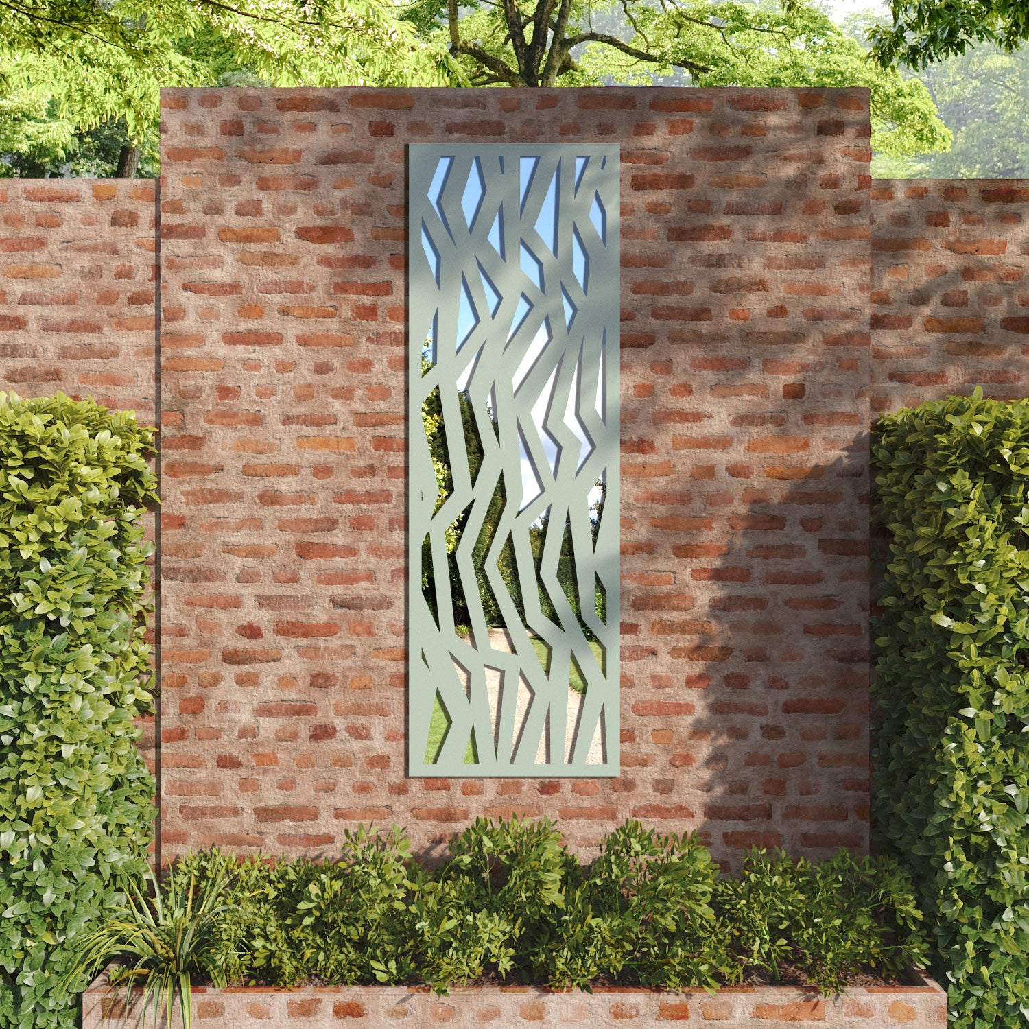 Zenith outdoor decorative mirrored panel