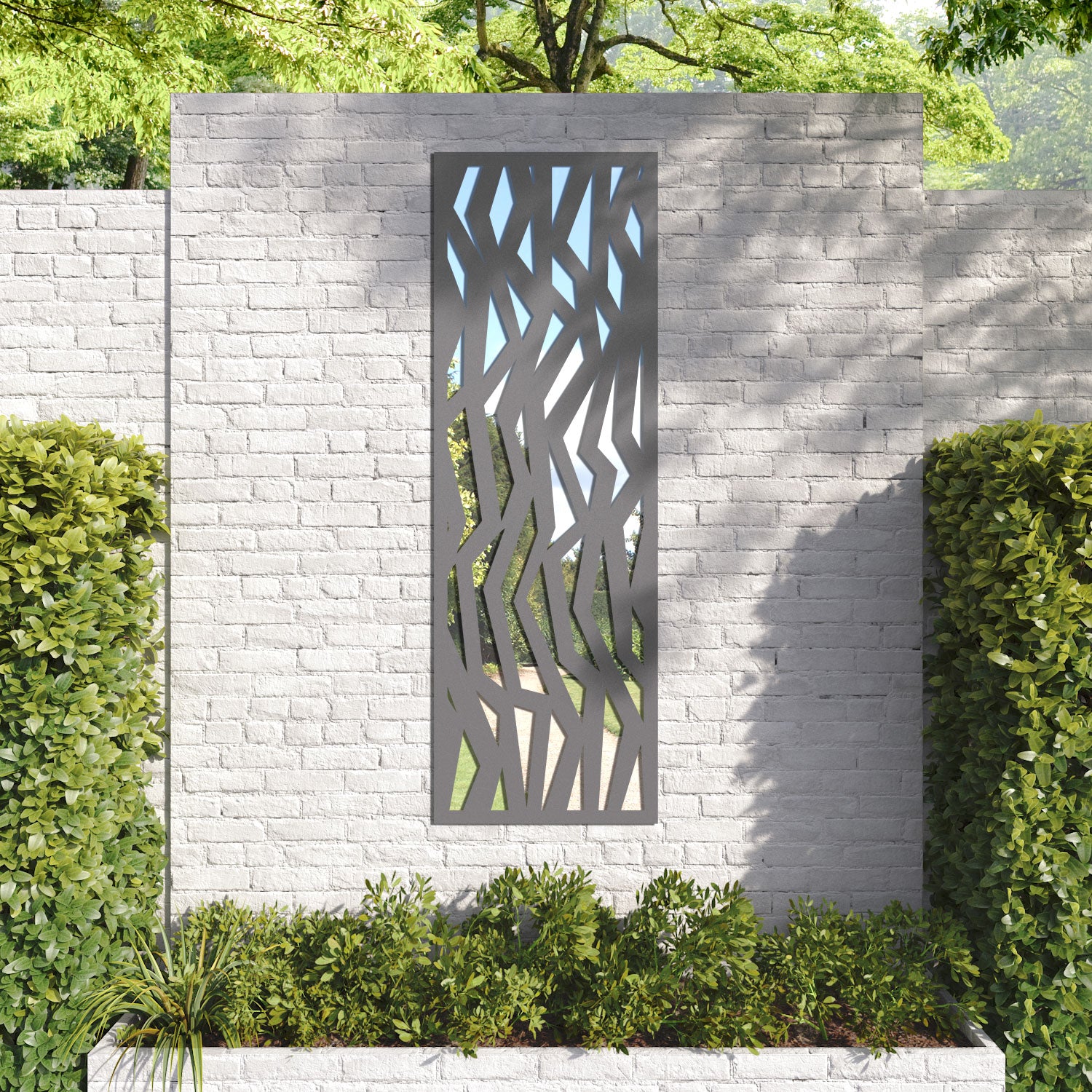 Zenith outdoor decorative mirrored panel