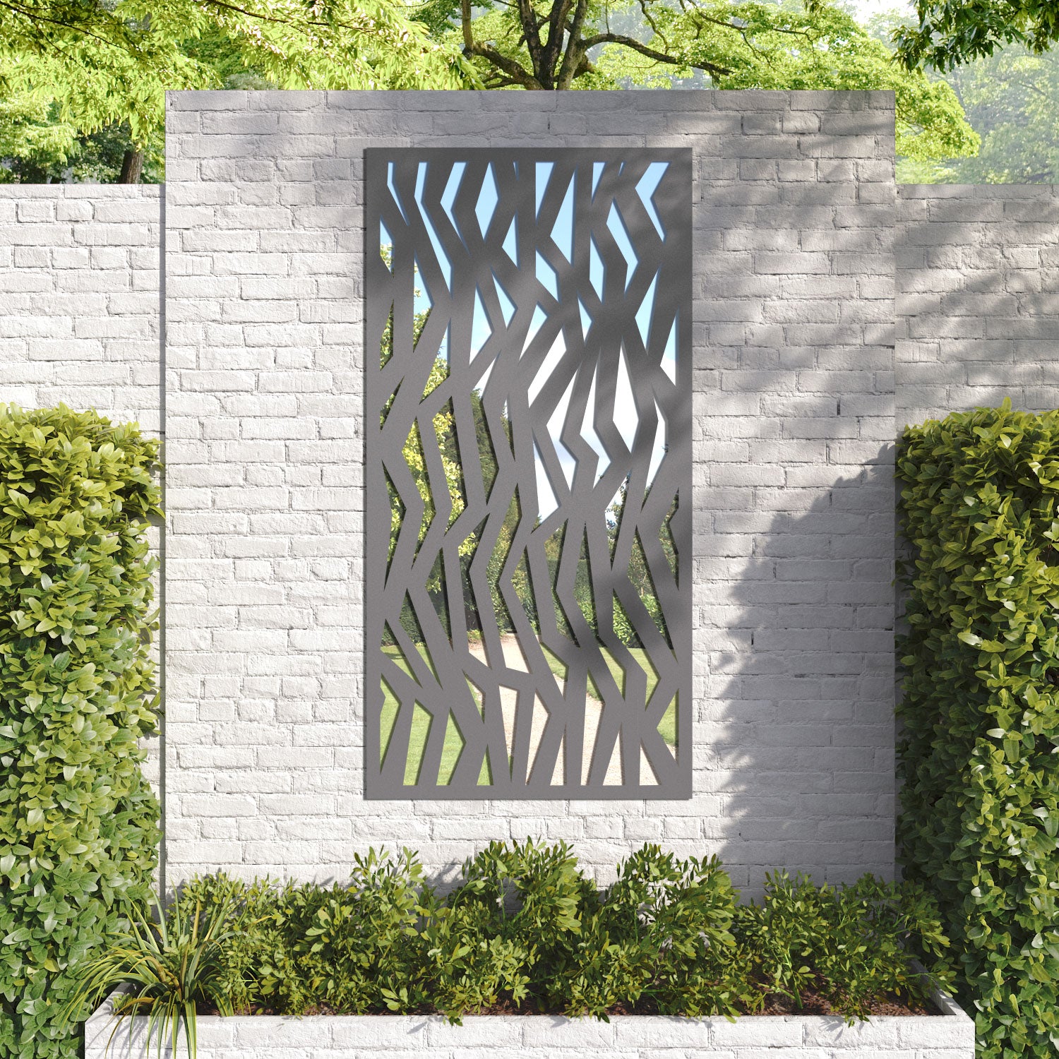 Zenith outdoor decorative mirrored panel