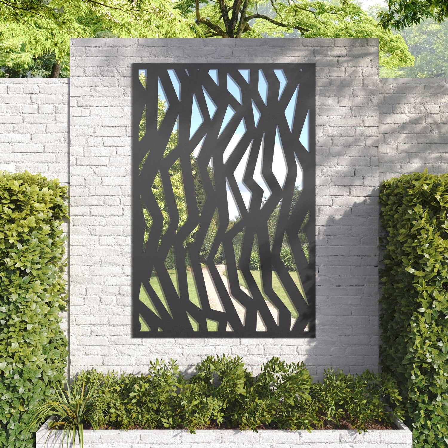Zenith outdoor decorative mirrored panel