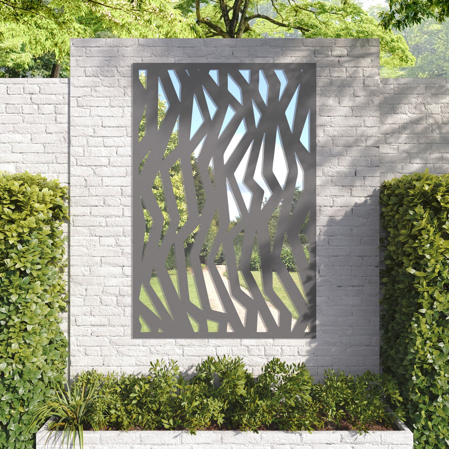 Zenith outdoor decorative mirrored panel